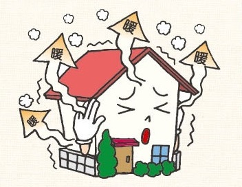 壁からも熱は逃げていきます。
壁面を断熱そうなんだ！暖かい家のヒミツ・・・の画像
