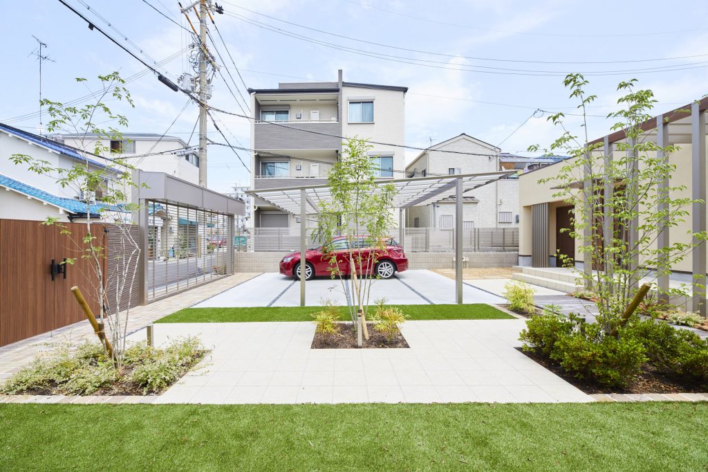 庭園をイメージした植栽>