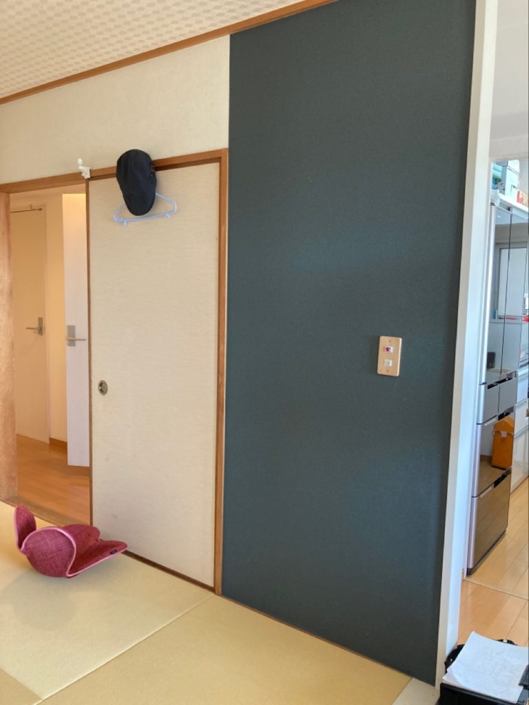 （施工前）和室の壁と建具>
