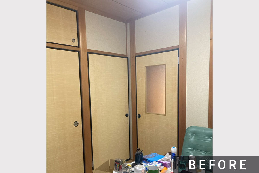 施工前のふすま・ドア>
