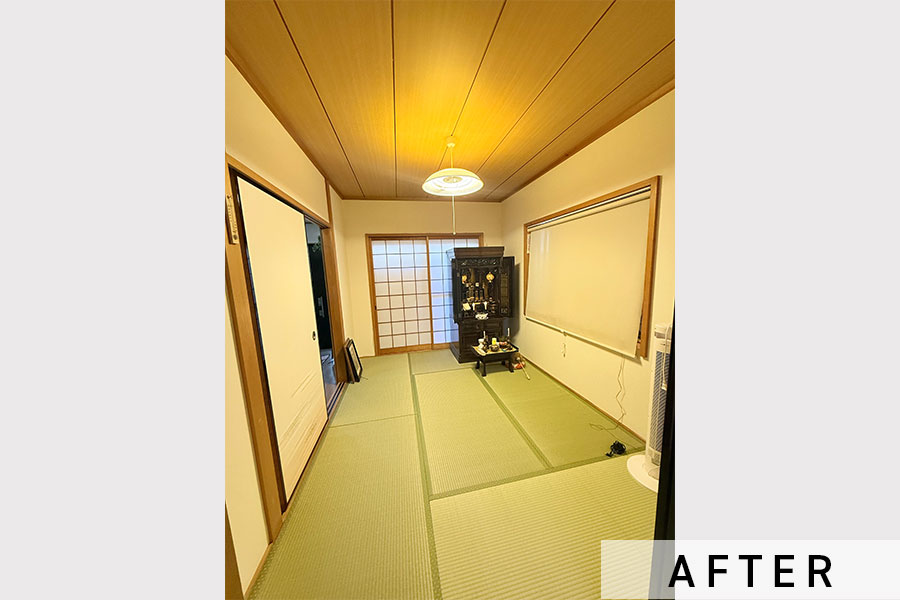 施工後の仏間>