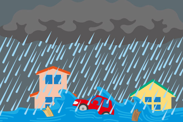 集中豪雨は予測が難しく、突然被害にあうこ台風・集中豪雨への備えで大切なことは？日頃からできる対策を紹介！【集中豪雨編】の画像
