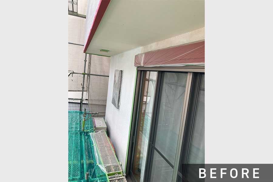 塗装前の外壁や軒天>