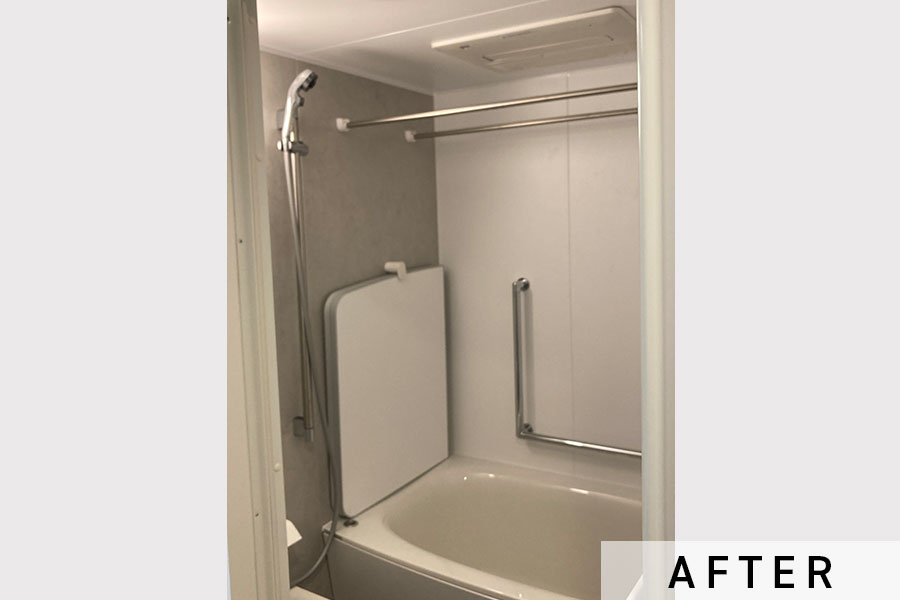 施工後の浴室>