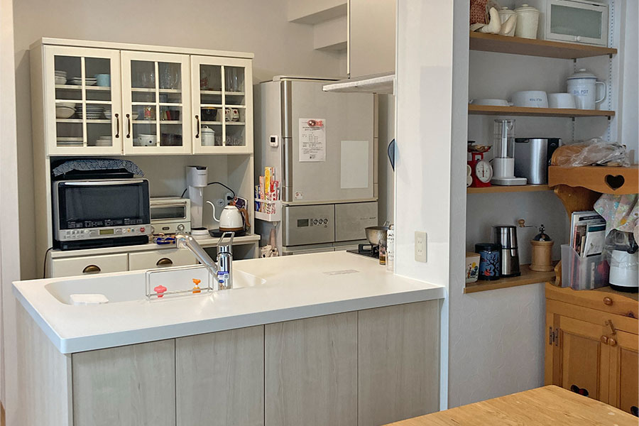 開放的なキッチンリフォーム工事