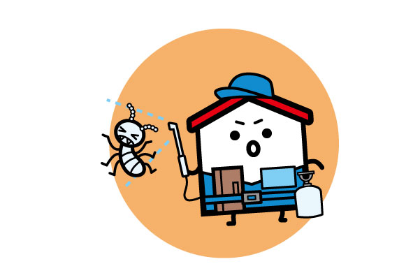 もし、すでにお住まいがシロアリの被害にあシロアリ予防のポイントの画像