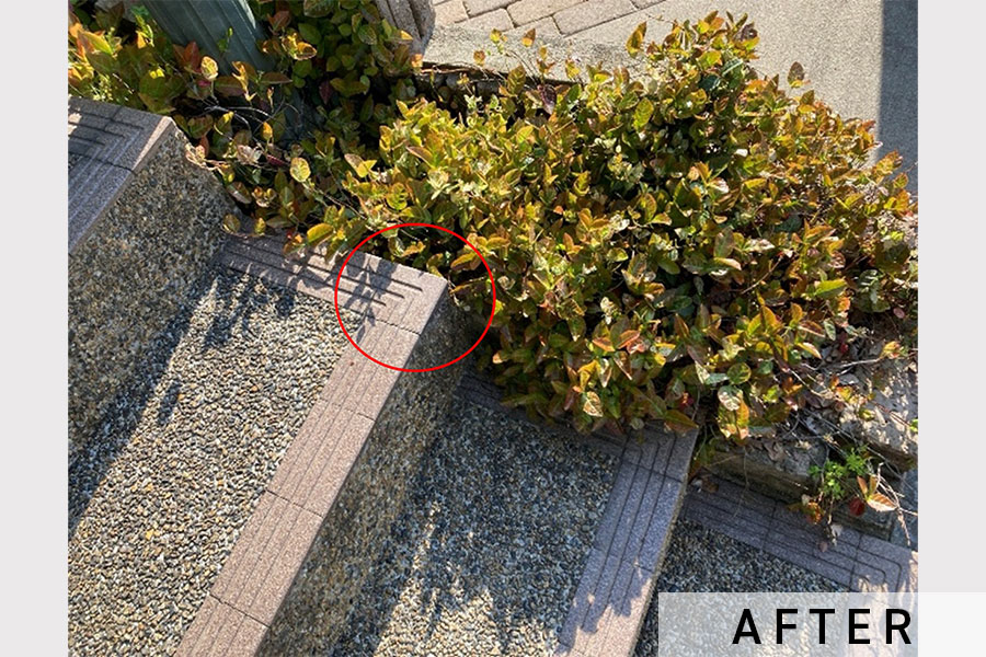 左から2段目がリペア箇所です。周りとの違和感もありません！>