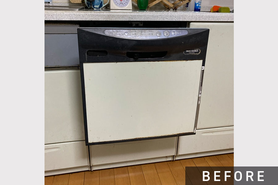 施工前の食洗器>