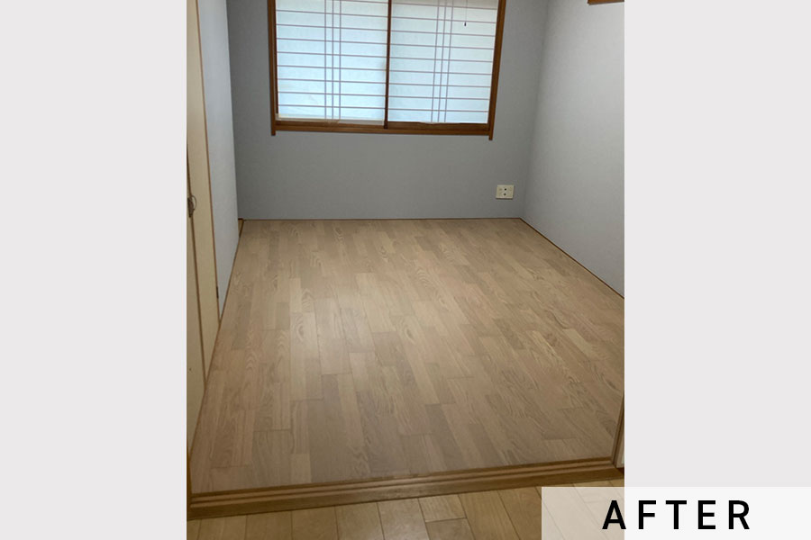 壁紙も変更。モダンな雰囲気になりました。>