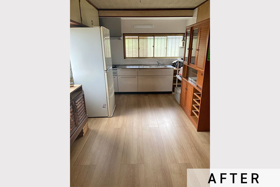 キッチンフロア全景>