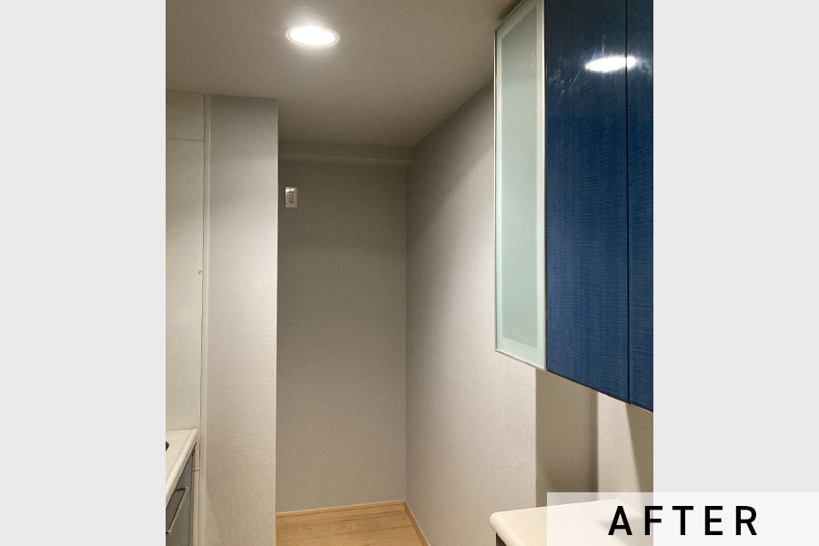 張り替えたクロス。>