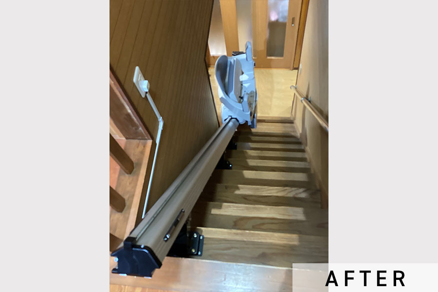 上からみた昇降機>