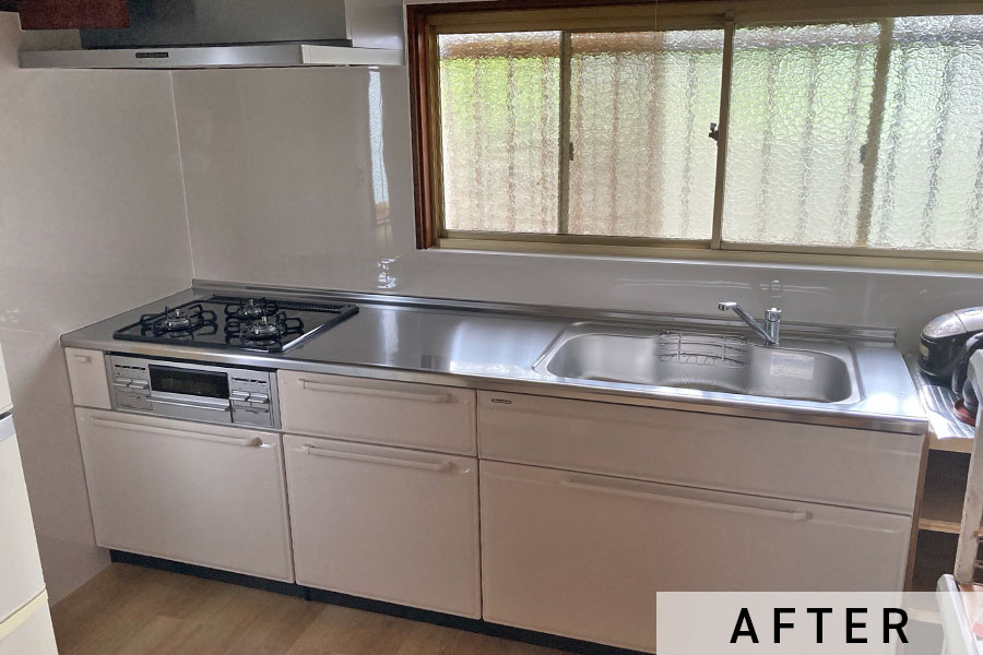 タカラスタンダードのシステムキッチン・エーデルです。>