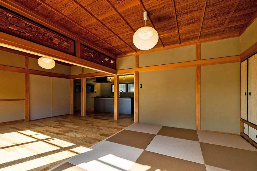 新しい生活スタイルを育む開放的なLDKの古民家リノベーション