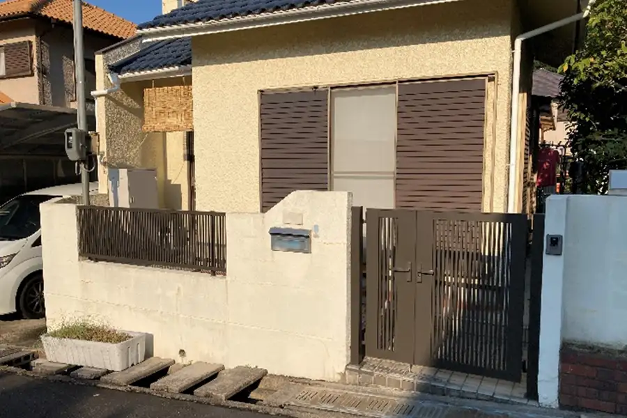 親子門扉とフェンスのリフォーム工事>