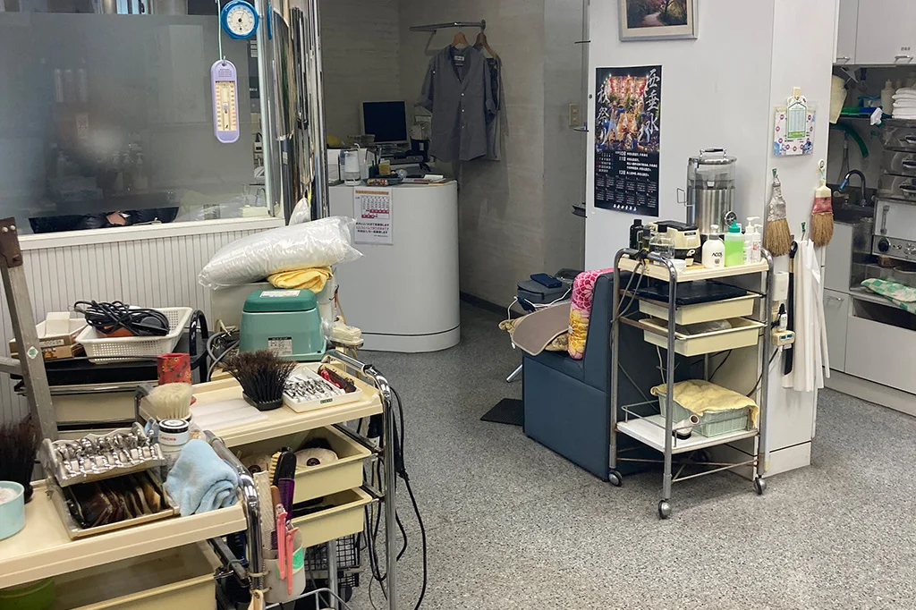 施工前は美容室を営まれていました。>