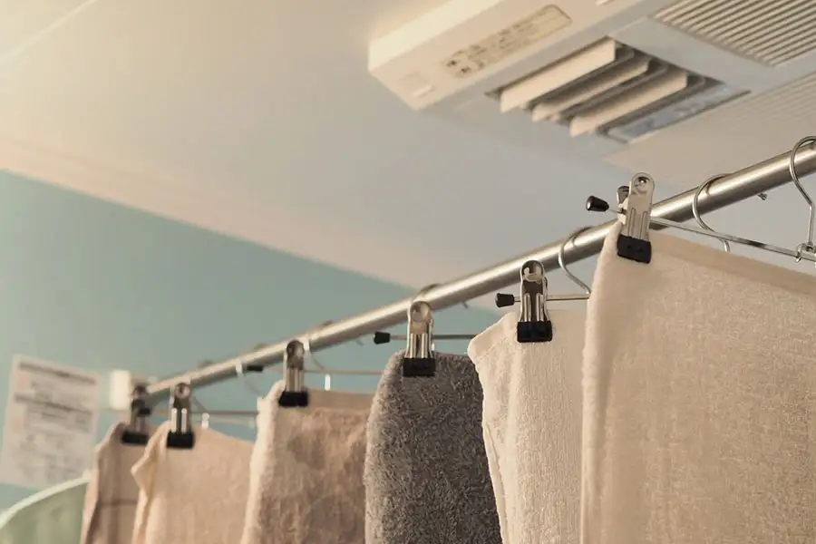 花粉の時期は洗濯物を外に干しづらく、室内花粉シーズンの悩みを解決するリフォームアイデアの画像