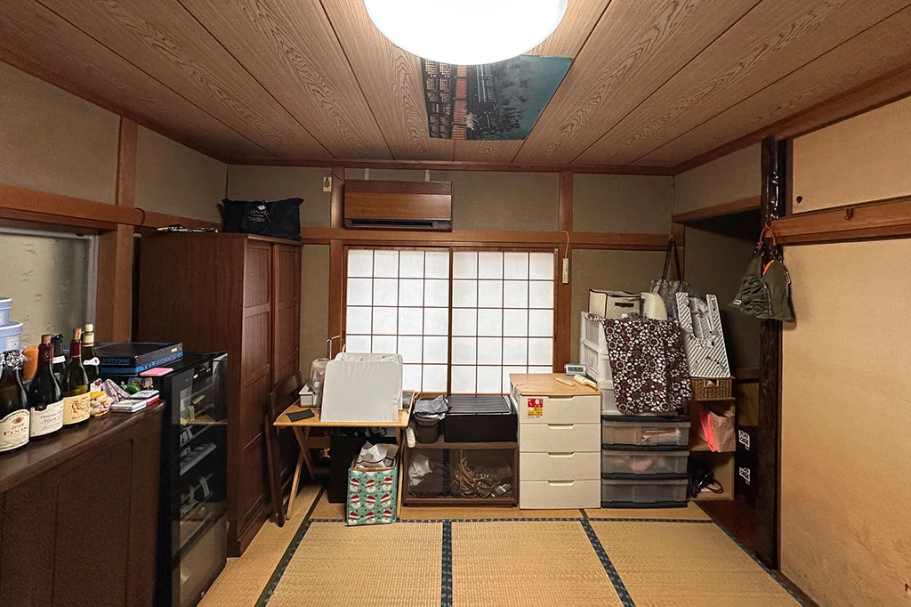 施工前の2階・和室北側>