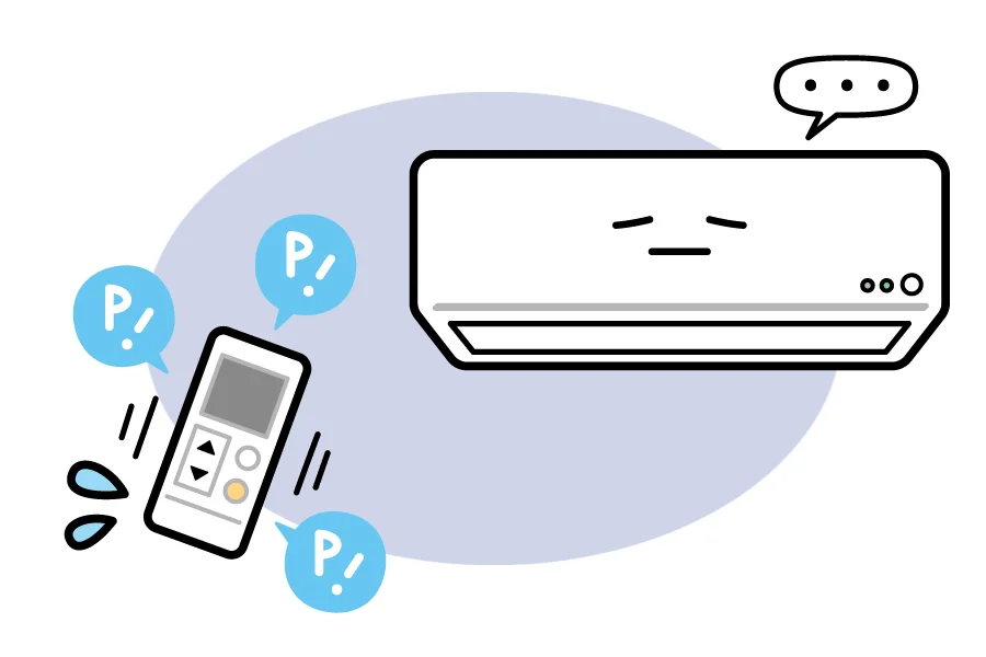 エアコンの試運転の画像