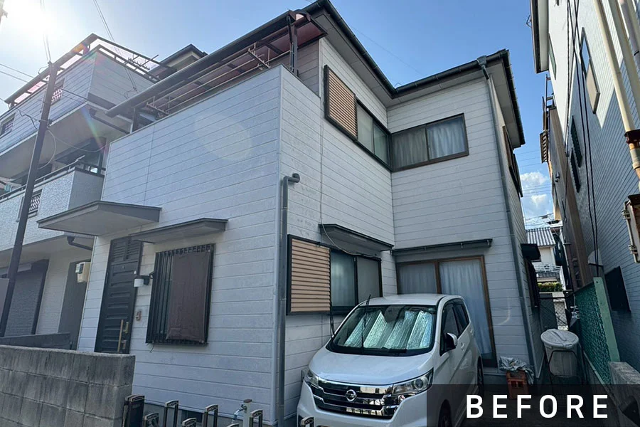 施工前の外壁>