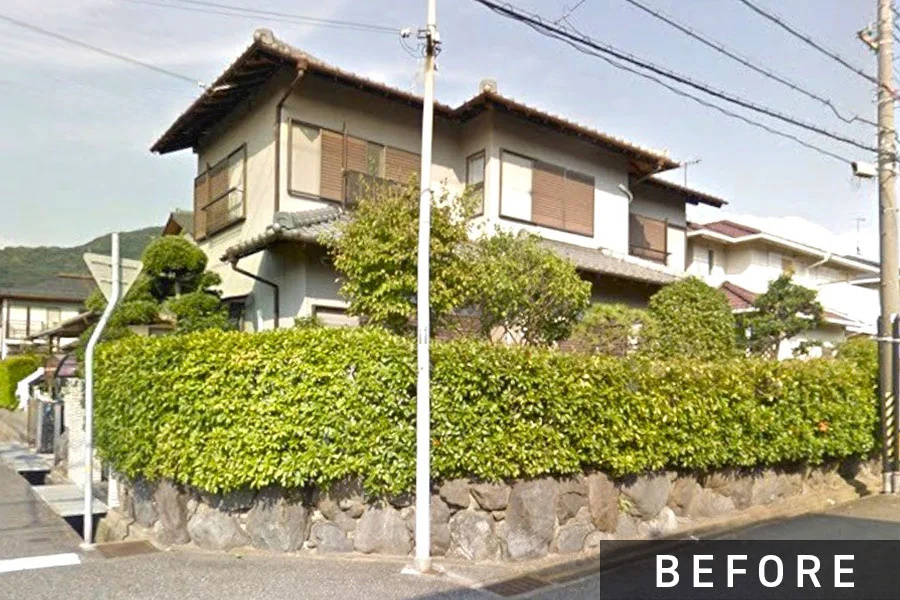 施工前の建物まわり>